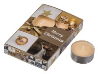Набор плавающих свечей из 6 шт."merry christmas" диаметр=4 см.высота=2 см. Adpal (348-441)