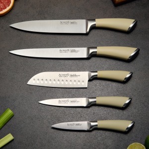Набор ножей agness 6 пр.с магнитным держателем и ручкой из нерж.стали Agness (911-041)