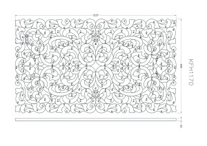 Зеркало декоративное 1537*900мм (00002022)