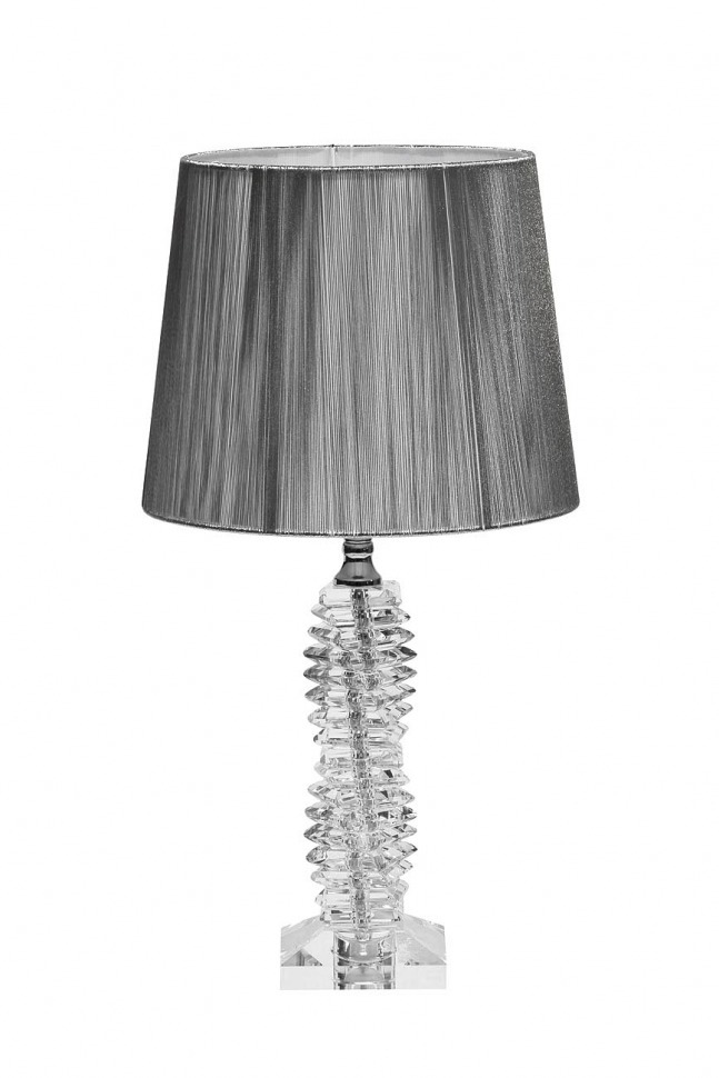 Лампа настольная серебряный плафон 14х14х51 см - TT-00001010