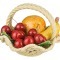 Изделие декоративное "корзина с фруктами" диаметр=18 см высота=17 см ORGIA (335-012)