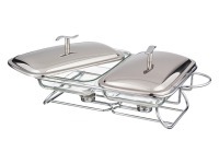 Мармит двойной agness 1,5/1,5 л. 49,5*30*16 см. Agness (907-203)