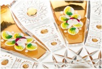 Тортовница на ножке "lefard gold glass" диаметр=27 см. высота=10 см. Lefard (195-131)