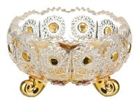 Конфетница "lefard gold glass" диаметр=11 см. высота=7 см. Lefard (195-100)
