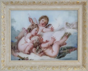 Картина Небесные ангелы с кристаллами Swarovski (1415)