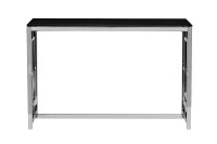 Консоль черное стекло/хром 40*120*78см (00003048)
