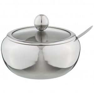 Сахарница agness с ложкой 560 мл диаметр=11 см высота=10 см Agness (912-020)