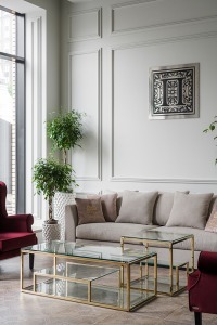 Кашпо 33*33*69см цвет жемчужно-белый (00002605)