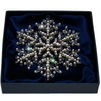 Картина Снежинка с кристаллами Swarovski (1286)