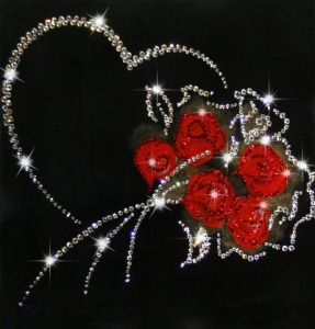 Картина От всего сердца с кристаллами Swarovski (1236)