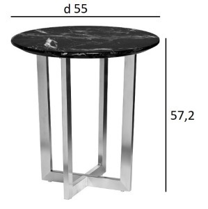 Стол журнальный Nero d55х57,2 см (TT-00001023)