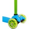Самокат 3-колесный Snappy 3D, 120/80 мм, синий/зеленый (321093)