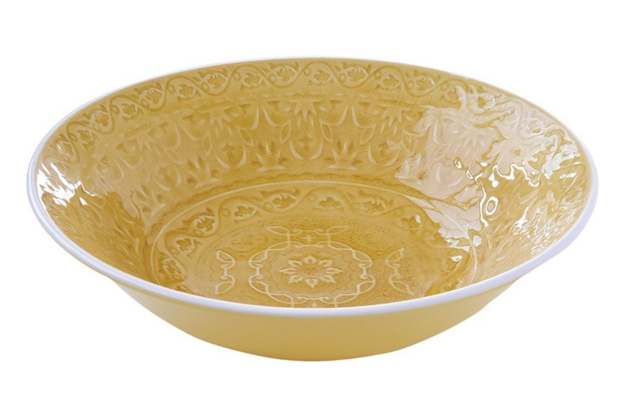 Тарелка суповая (жёлтая) Ambiente без инд.упаковки - EL-R1211_AMBY Easy Life (R2S)