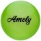 Мяч для художественной гимнастики AGB-102 19 см, зеленый, с блестками (402286)