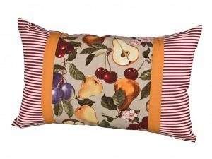 Подушка декоративная 37*57 см, "фруктовый сад", хлопок 100% Текстильный Мир (850-805-61)