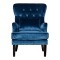 Кресло с подушкой велюр синий 77*92*105см - TT-00000098