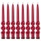 Набор свечей из 8 шт. 23,5/2,2 см. лакированный бордовый Adpal (348-634)
