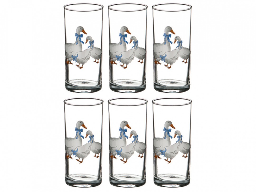 Набор стаканов  "гуси" из 6 шт 290 мл TIMELESS (484-368)