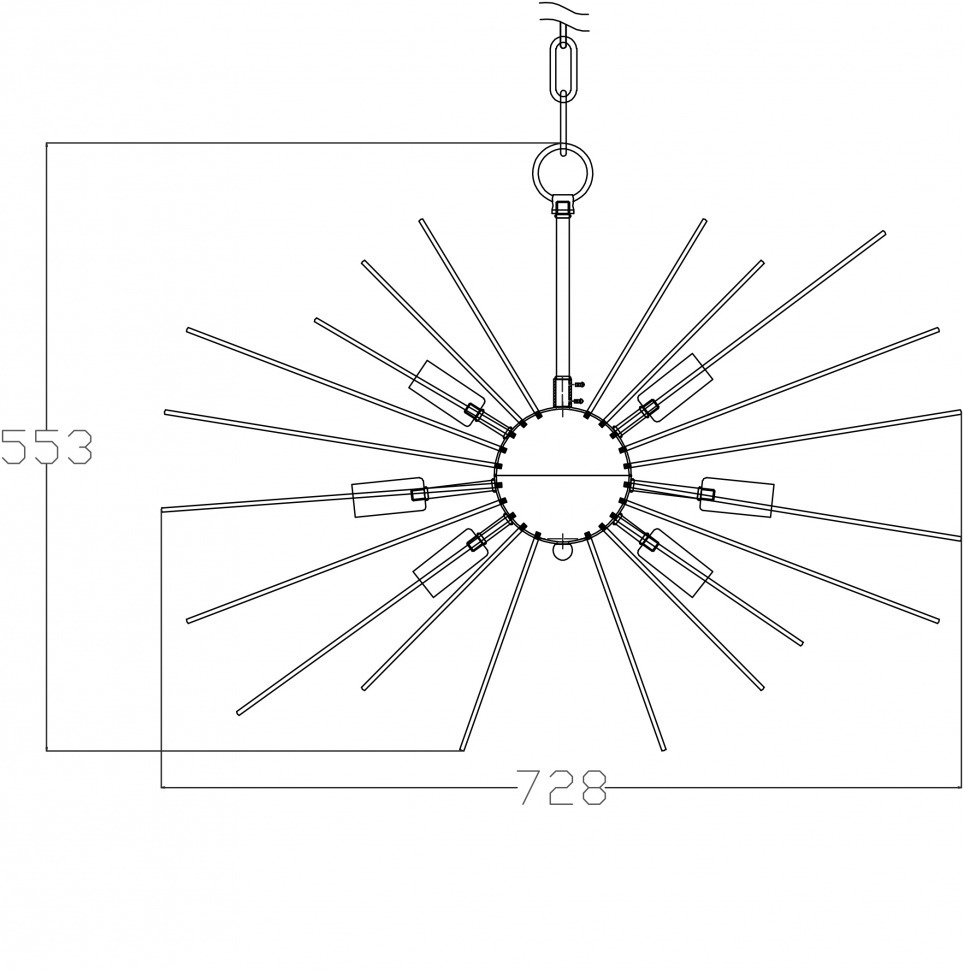 Светильник потолочный d74*53см (TT-00000228)
