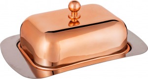 Масленка agness "rosso" с металл. крышкой 19*12*7 см Agness (912-024)