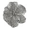 Изделие декоративное "роза" на клипсе. диаметр=12см. серебро Lefard (241-2389)