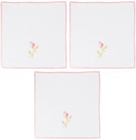 Комплект салфеток из 3 шт. 40*40 см. вышивка "роза", 100% х/б SANTALINO (850-517-1)