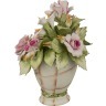 Декоративная ваза с цветами 12*12 см. высота=19 см. ARTE CA.SA. (635-590)