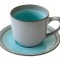 Чашка с блюдцем Origin (голубая) без инд.упаковки - EL-1804_OGLB Easy Life (R2S)
