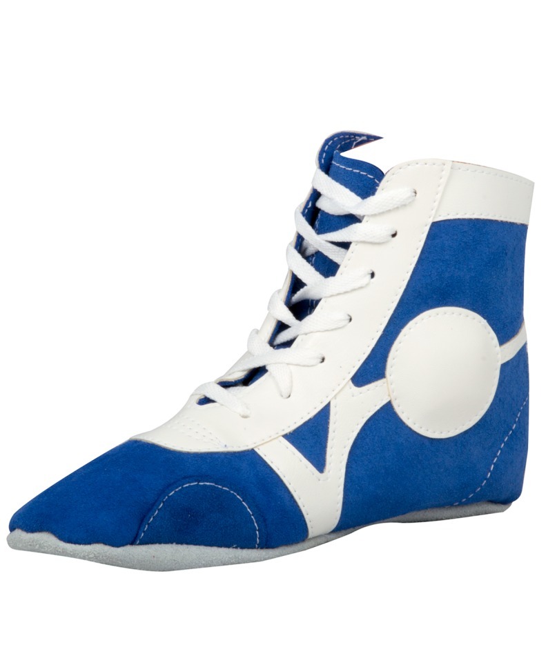 Обувь для самбо SM-0101, замша, синяя (193323)