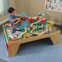 Игровой набор "ЖД станция" (Waterfall Station Train Set & Table In Natural) (18001_KE)