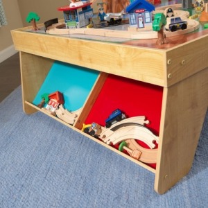 Игровой набор "ЖД станция" (Waterfall Station Train Set & Table In Natural) (18001_KE)