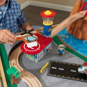 Игровой набор "ЖД станция" (Waterfall Station Train Set & Table In Natural) (18001_KE)