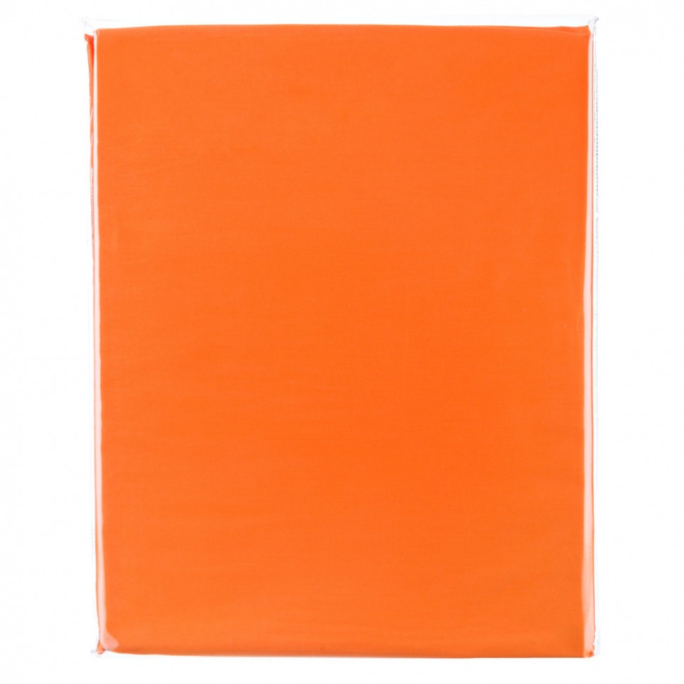 Простыня прямая 220*220 см хлопок 100%, оранжевый, сатин SANTALINO (985-555)
