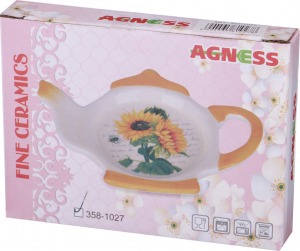 Чайник agness  "лавандовая весна" 22,5*13,5*14,5 см 900 мл Agness (358-1100)