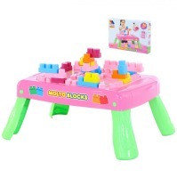 Набор игровой с конструктором (20 элементов) в коробке (розовый) (58003_PLS)
