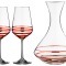 Набор для вина "wellness" (gold & red) графин + 2 бокала 1500/450 мл.высота=23/24 см. Bohemia Crystal (674-568)