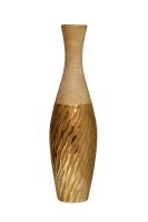 Ваза керамическая золотая 15,6х15,6х59 (TT-00000846)