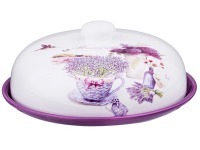 Блюдо для блинов с крышкой agness "лавандовая весна" 23*10 см Agness (358-1105)
