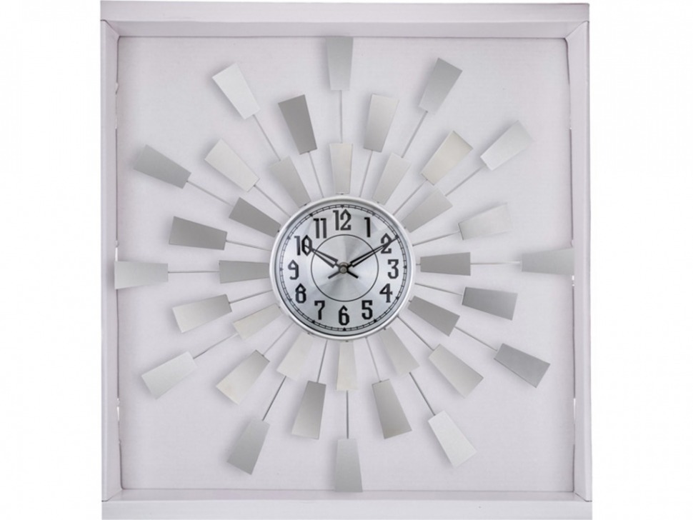 Часы настенные 56*56*4,5 см циферблат диаметр=18 см. Guangzhou Weihong (764-024) 