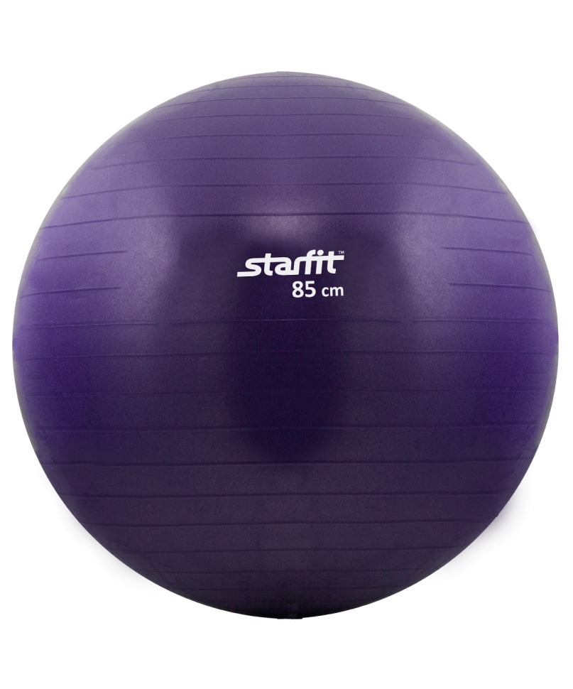 Мяч гимнастический GB-101 85 см, антивзрыв, фиолетовый (129922)