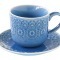 Чашка с блюдцем (голубая) Ambiente без инд.упаковки - EL-R1215_AMBB Easy Life (R2S)