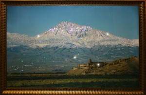 Картина Гора Арарат с кристаллами Swarovski (1402)