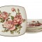 Набор тарелок из 6 шт. "корейская роза" 25*25 см Lefard (215-145)