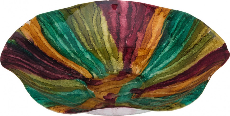 Декоративная чаша "радуга" диаметр=42 см.высота=10 см. FRANCO (316-887)