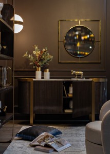 Зеркало золотое 80х80 см (TT-00000929)