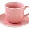 Чашка с блюдцем (розовая) Ambiente без инд.упаковки - EL-R1215_AMBP Easy Life (R2S)